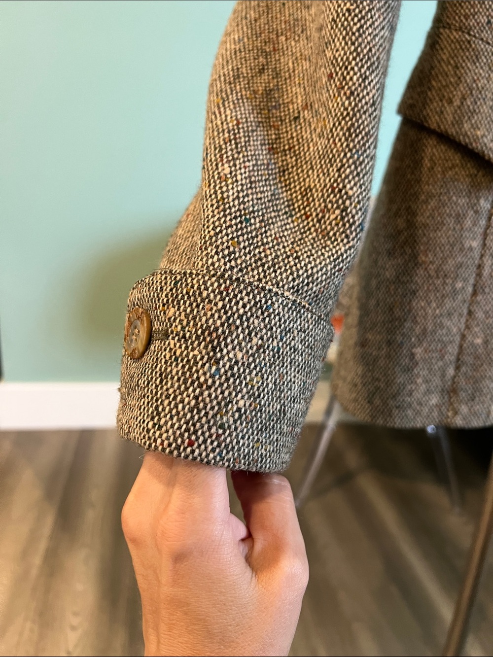 Vintage Alaia Paris Brown Tweed Notch-Collar Blazer 

100% wool 
1990th - Picture 5 of 12